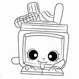 Shopkins Dippy sketch template