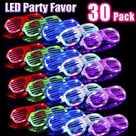 30 pack light up glasses glow led glasses bulk glow in the dark led