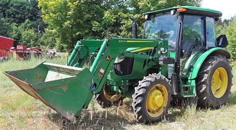 Genuine John Deere 5075e Tractor 520m Front Loader 300 Hours