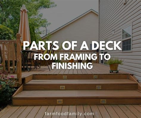 deck parts  framing  finishing