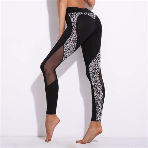 heart pattern women legging sexy splice love shape ass leopard printing fitness legging high