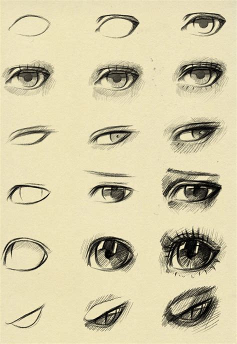 easy eye drawing tutorials  beginners step  step harunmudak