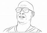 Vin Diesel Draw Drawing Step Celebrities Tutorials Drawingtutorials101 sketch template