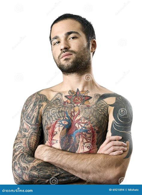 guy   tattoo editorial stock image image  person