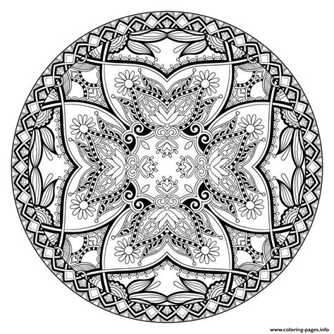 adult mandala  karakotsya  coloring page printable