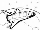 Coloring Pages Drawing Space Spaceship Shuttle Kids Draw Rocket Spacecraft Travel Nasa Earth Color Surface Orbiting Sheet Clipart Simple Getdrawings sketch template