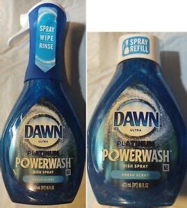 dawn platinum power wash dish spray dish soap  fl oz powerwasher   fill ebay