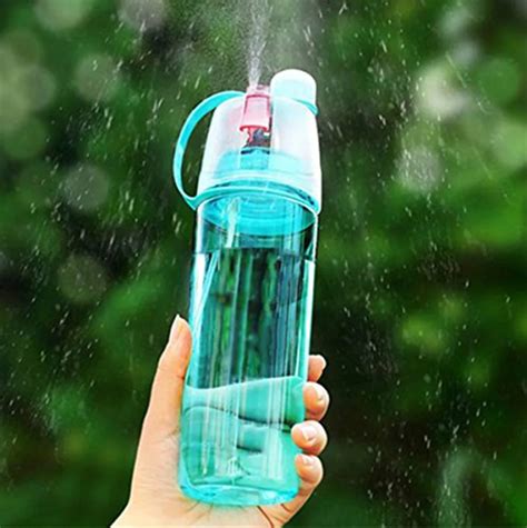 cool creative spray water bottle portable sport kettle sport drinking