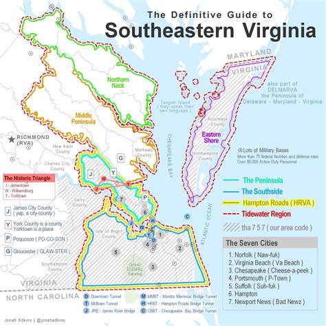 definitive guide  southeastern virginia rnorfolk