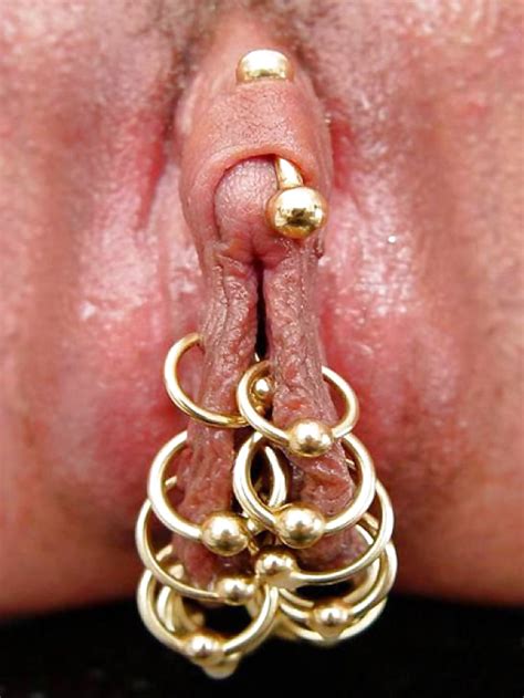 extreme pierced pussy rings and weights 45 pics