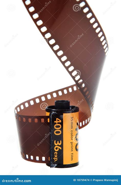 mm classic negative film roll isolated stock photo image