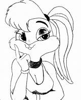 Bunny Lola Sketch Coloring Pages Print Color Online Choose Board Sketches Bugs Paintingvalley sketch template