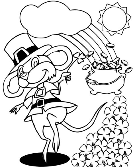 st patricks day coloring pages  childrens printable
