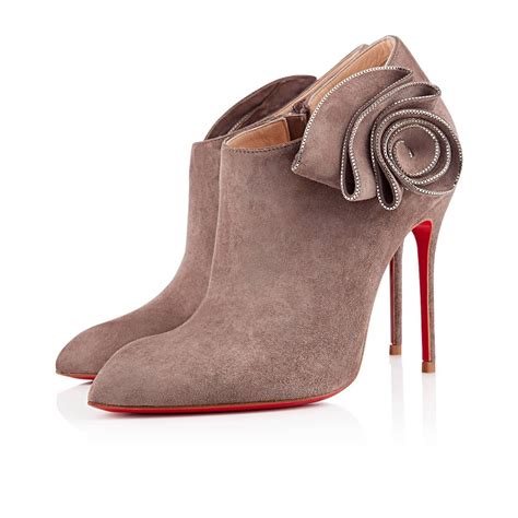 chaussure louboutin pas cher mrs baba veau velours 100mm