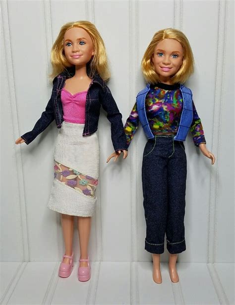 mary kate and ashley olsen twins doll set 1999 w clothes full