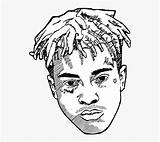 Xxxtentacion Rapper Pencil Hairstyle Cheek sketch template
