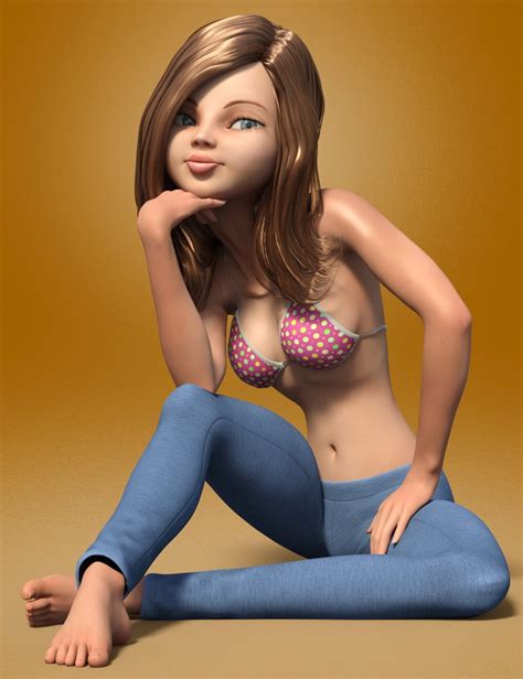 Stylized Megan Character And Hair For Genesis 3 Female S Daz3d