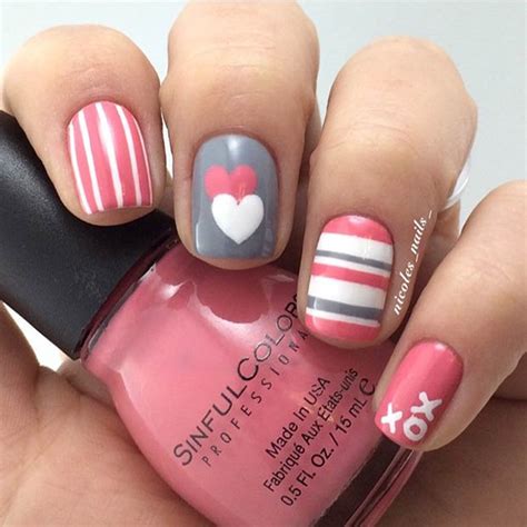 cute valentines day nail art designs page    stayglam