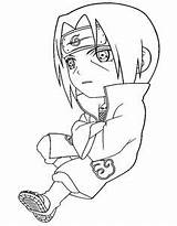 Coloring Pages Naruto Itachi Deidara Chibi Anime Shippuden Do Getcolorings Print Imagens sketch template