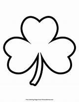Shamrock Coloring Patrick Printable Pages Simple St Outline Patricks Print Kids Crafts Color Saint Template Easy Drawings Preschool Primarygames Templates sketch template