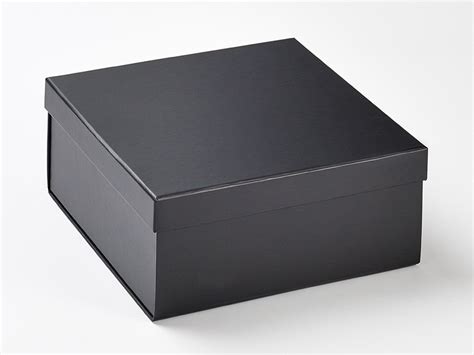 wholesale luxury retail packaging black medium lift  lid gift boxes
