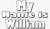 William Name Coloring Names sketch template