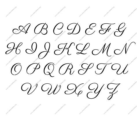 cursive script     uppercase lowercase letters