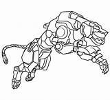 Voltron Coloring Pages Lion Yellow Printable Coloringpages Via sketch template