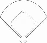 Baseball Diamond Template Printable Clipart Field Choose Board sketch template