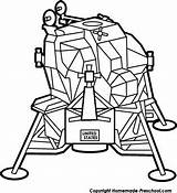 Apollo Clipart Pages Lunar Module Clip Coloring Drawing Eagle Landing Moon Clipground Printable Template Getdrawings Getcolorings Preschool Click Color Sketch sketch template