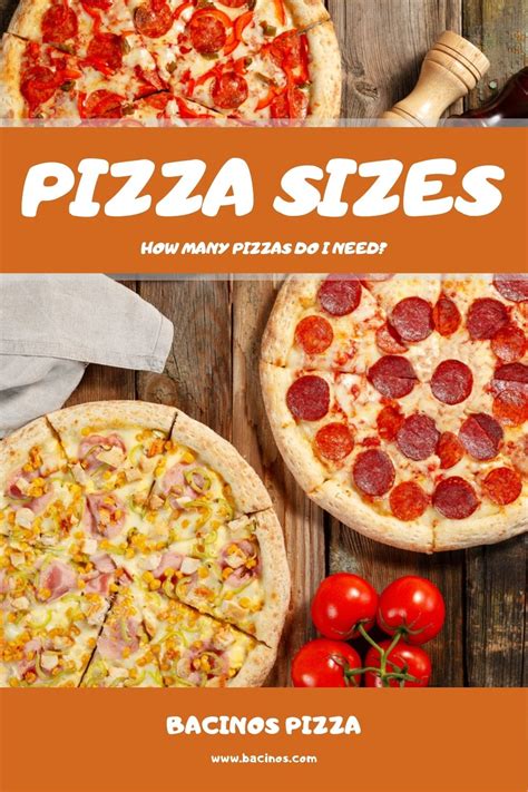 pizza sizes   pizzas    chart