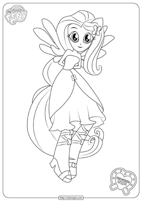 mlp equestria girls fluttershy coloring pages   pony coloring