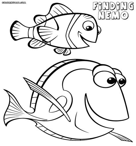 nemo  dory coloring coloring pages