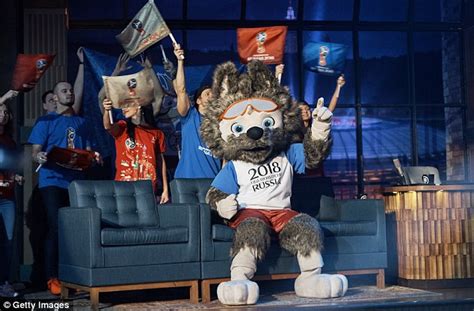 russia 2018 world cup mascot zabivaka the wolf unveiled with help from