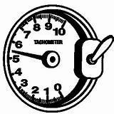 Tachometer Clipart Cliparts Library Line sketch template