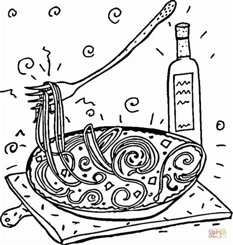 italian food coloring pages coloring pages