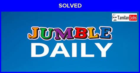 jumble answers today  june   daily jumble