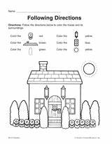 Directions Printable Grade Speech Teachervision Kids Materials sketch template