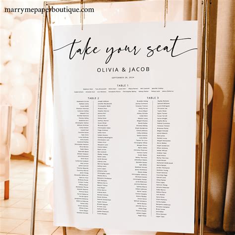 banquet seating plan template modern calligraphy banquet table