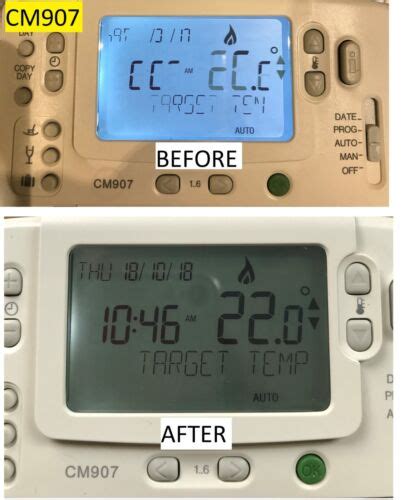 video guide honeywell cm cm cm wireless thermostat lcd repair fix ebay