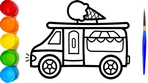 coloring page ice cream truck ice cream truck truck coloring pages