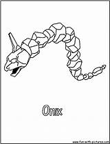 Coloring Pages Steelix Onix Getcolorings sketch template