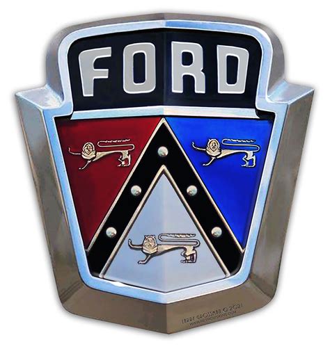 ford emblem    custom shape garage art