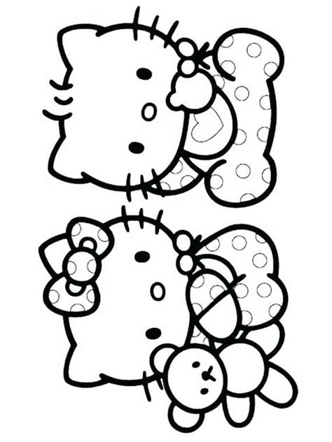 kitty angel coloring pages    heard  kitty
