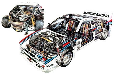 imageshack bamberjim lanciadjpg rally car cutaway art cars