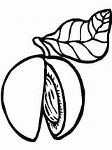 Coloring Peach Pages Fruits Printable Recommended Mycoloring sketch template