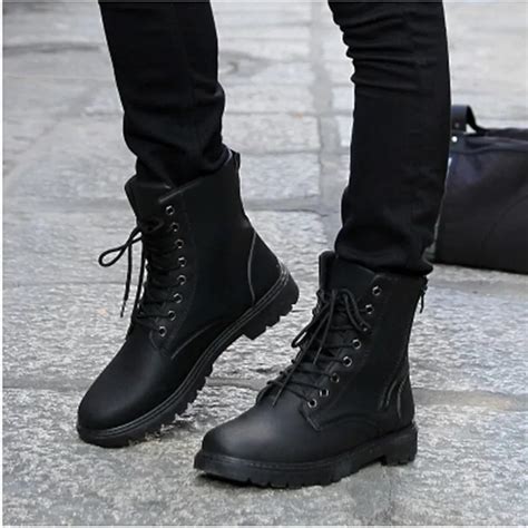 shipping retro combat boots mens boots winter england style fashionable riding boots mens