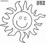Sun Coloring Pages Colorings Print sketch template