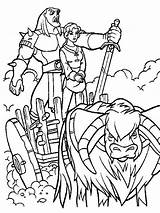 Quest Camelot Coloring Pages Excalibur Online Sword Magic Popular sketch template