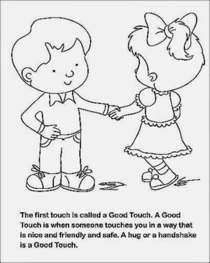 good touch bad touch coloring pages bad touch book activities